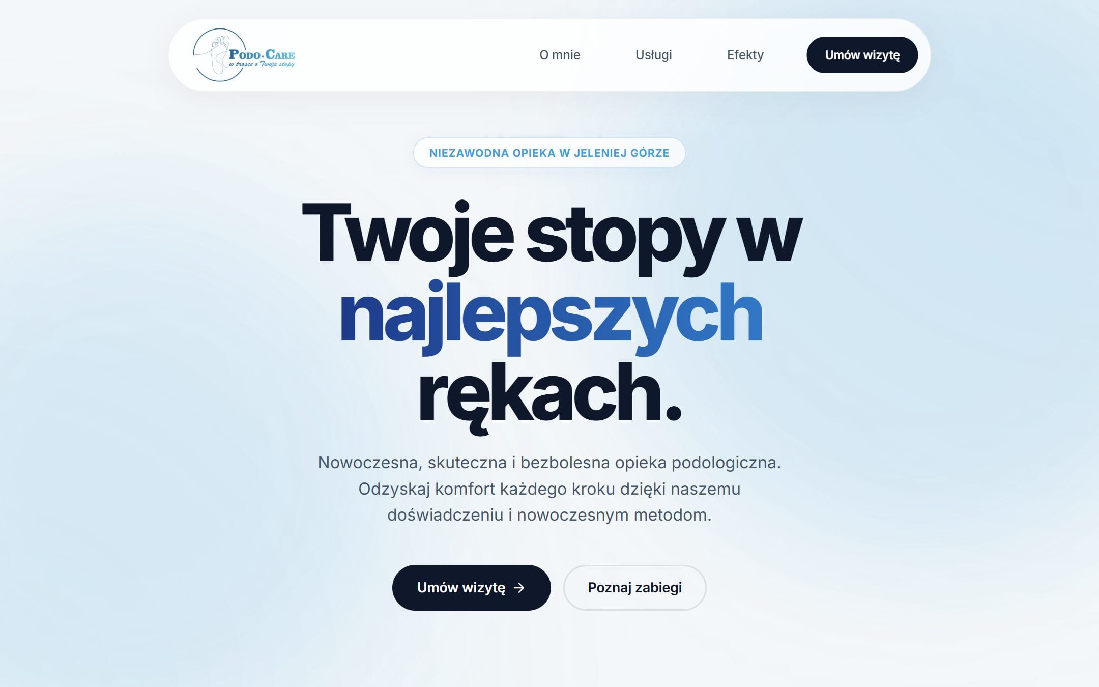 Podo-Care - zrzut strony podo-care.pl